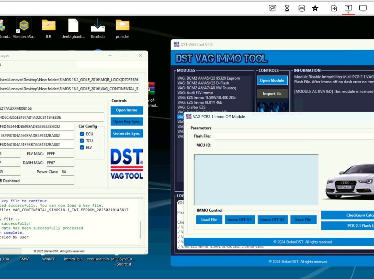 🔐 Special PACK — MQB IMMO MANAGER + DST VAG IMMO TOOL (2025 Edition) 🚀🌟 Full Activation Included!