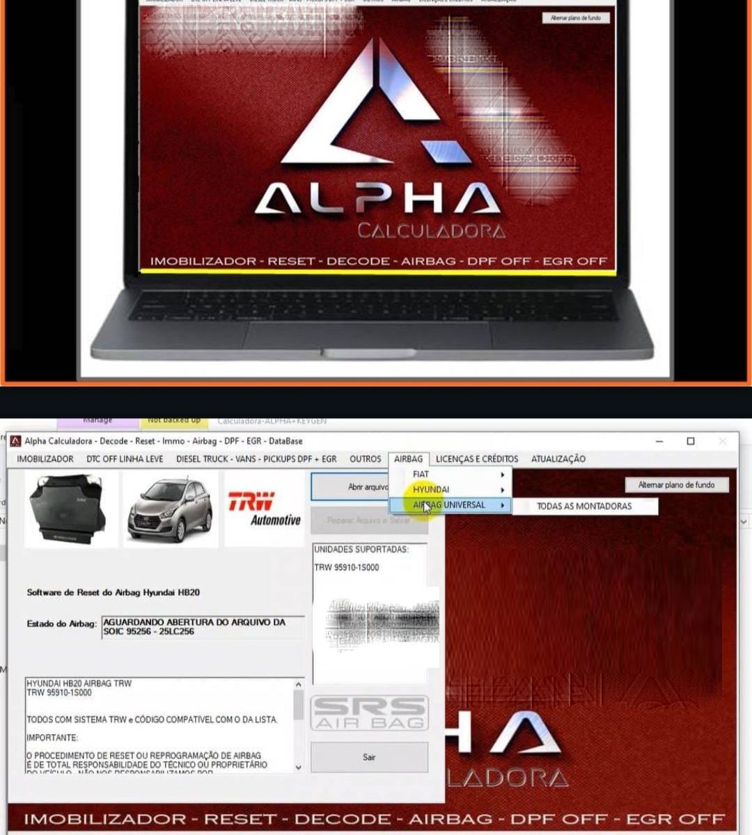 🔧 Alpha Calculadora – ECU Repair & Reset Tool (Full Activation, Version 2.0) 🇧🇷✨