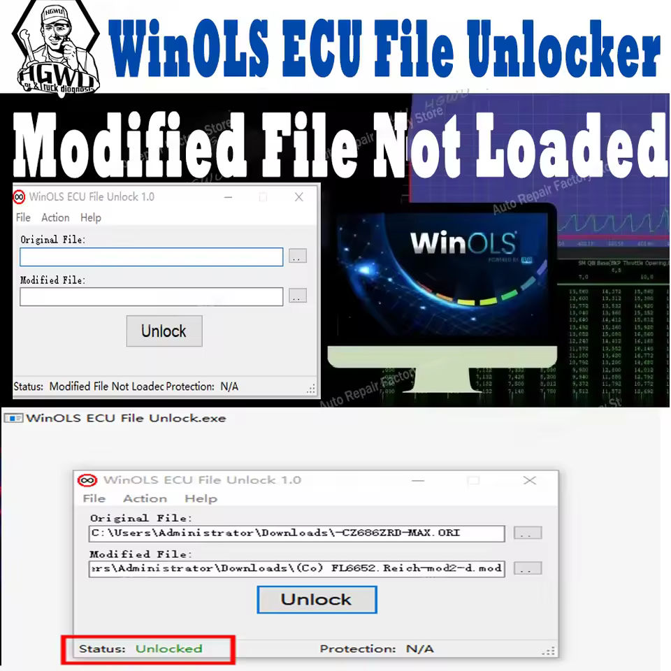 🔓🛠️ WinOLS ECU File Unlocker (Full Activation) - WinOLS NOREAD Removal Tool for Chiptuner Modified Files (Version: Latest) 🚀✨