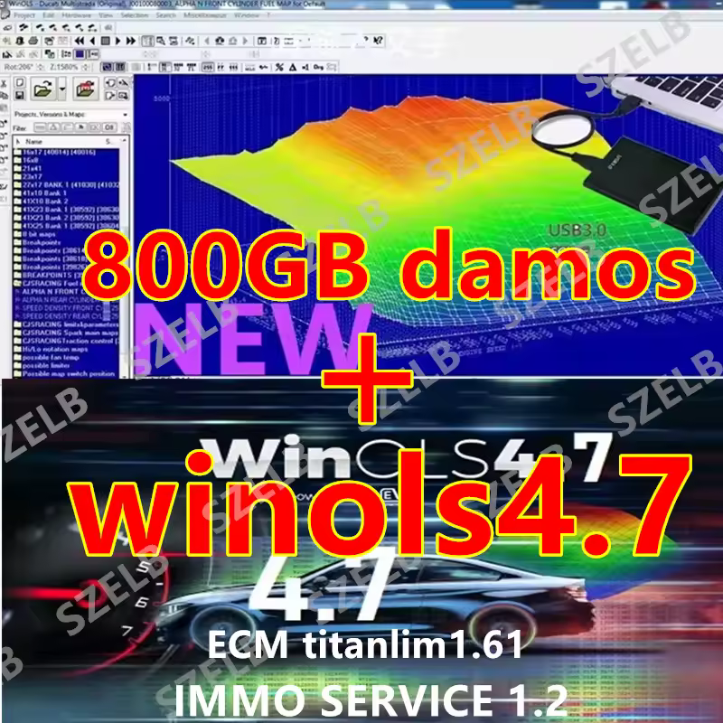 🌟 WinOLS 4.7 - Full Activation +800GB Damos! 💻🔧✨